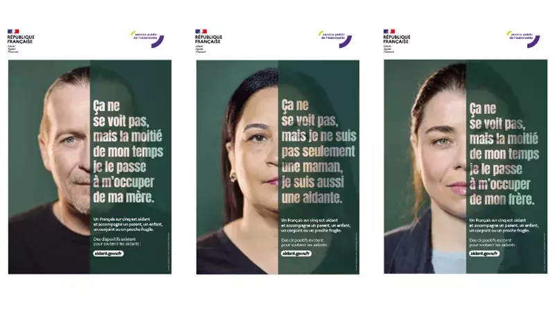 Trois affiches de la campagne pour les aidants